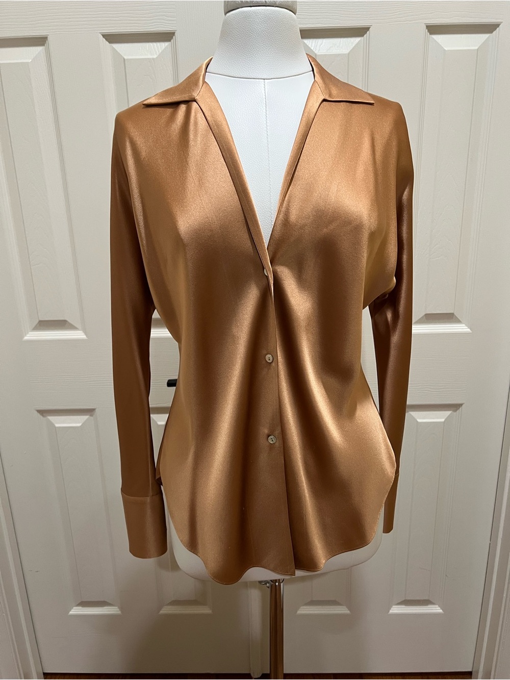 Vince Women’s Silk Copper Blouse